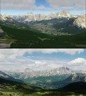 FSC Dolomiti 3D X-Plane scenery comparison 6
